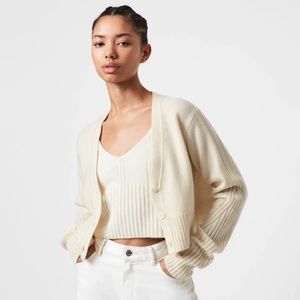 AllSaints Drew Cashmere Cardigan & Tank Set